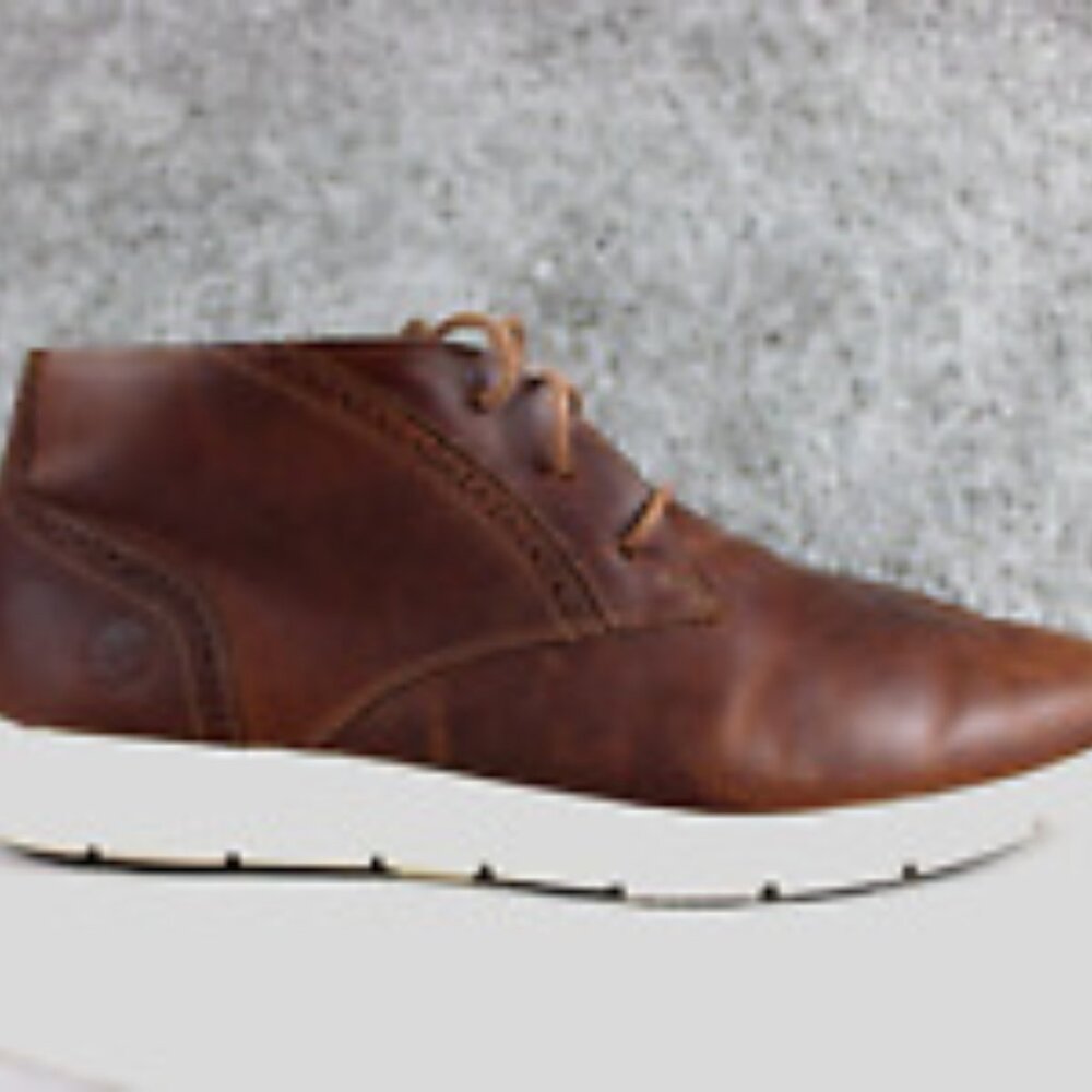 Timberland Men's Brown Franklin A22QA Leather Classic Ankle Chukka Boots Size 12